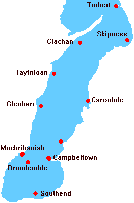 Kintyre Map