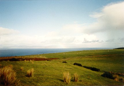 View towards Ayrshire coast